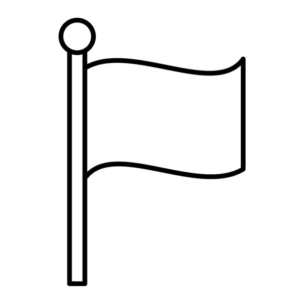 Zászló Ikon Vektor Illusztráció — Stock Vector
