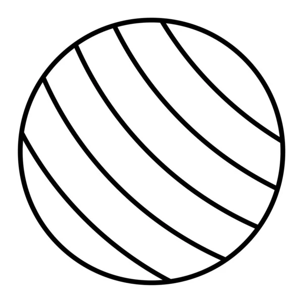 Volleyball Ball Icon Outline Illustration Basketball Vector Icons Web — Stock Vector