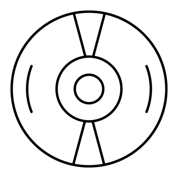Значок Компакт Диска Начерк Ілюстрації Вінілових Дисків Векторні Піктограми Інтернету — стоковий вектор