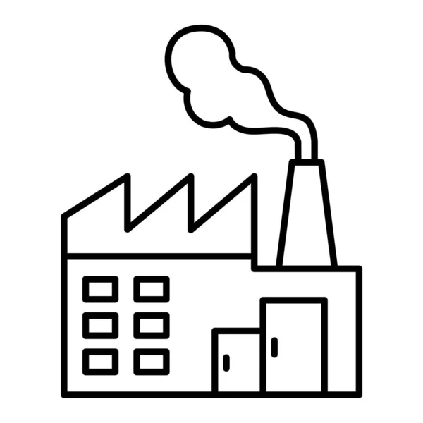 Fabrikgebäude Symbol Vektor Illustration Design — Stockvektor