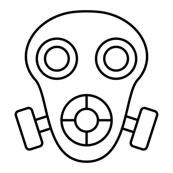 Ikona Respirační Masky Obrysová Ilustrace Vektorových Ikon Plynového Hasicího Přístroje — Stockový vektor