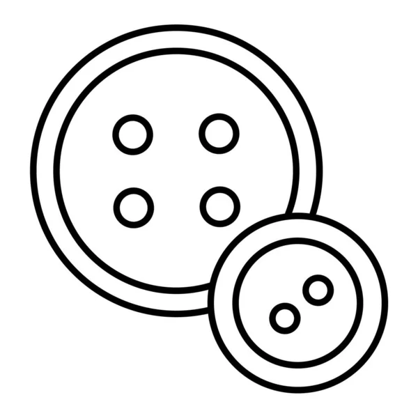 ボタン アウトラインスタイル ベクトル上の黒と白の線のアイコン — ストックベクタ