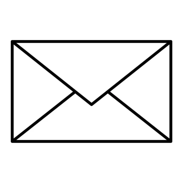 封筒メールアイコンベクトルイラストグラフィックデザイン — ストックベクタ