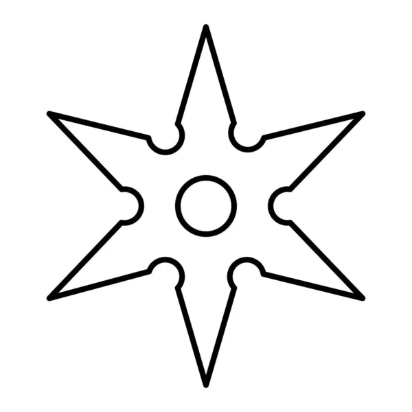 Yıldız Simgesi Basit Örnek Web Için Vektör Yıldız Simgesinin — Stok Vektör