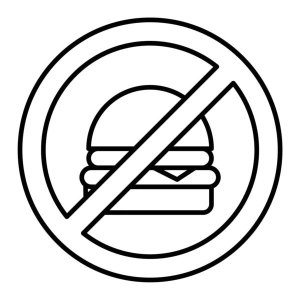 Burger Sign Food Symbol — Stock Vector