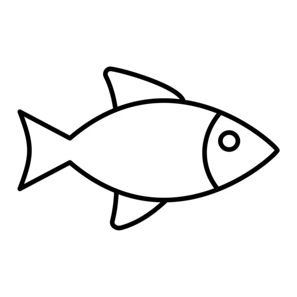 Fish Icon Vector Illustration — Stock Vector