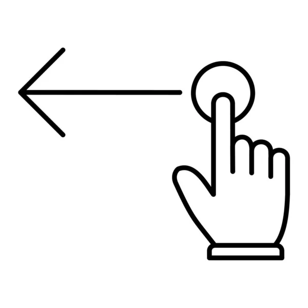 Mão Cursor Ícone Vetor Ilustração —  Vetores de Stock