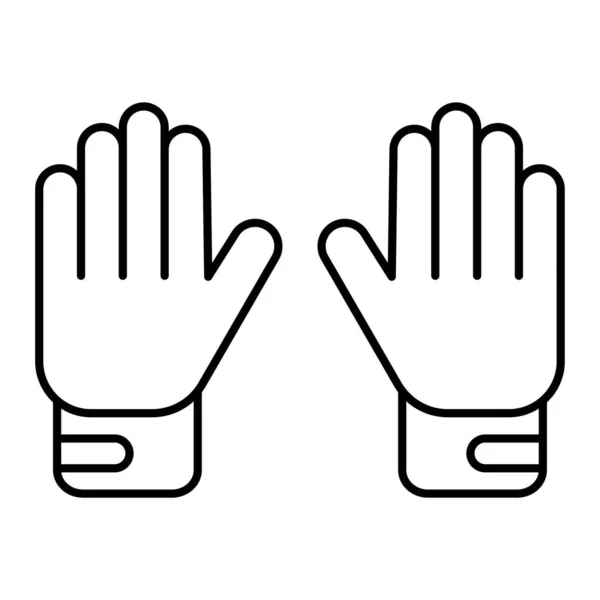 Handschoenen Icoon Schets Illustratie Van Handschoen Vector Pictogrammen Voor Web — Stockvector