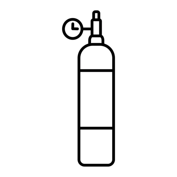 Flaskikon Kontur Illustration Vektor Ikoner För Webben — Stock vektor