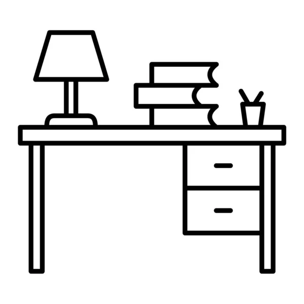 Desk Icon Vector Illustration Design — Stock Vector