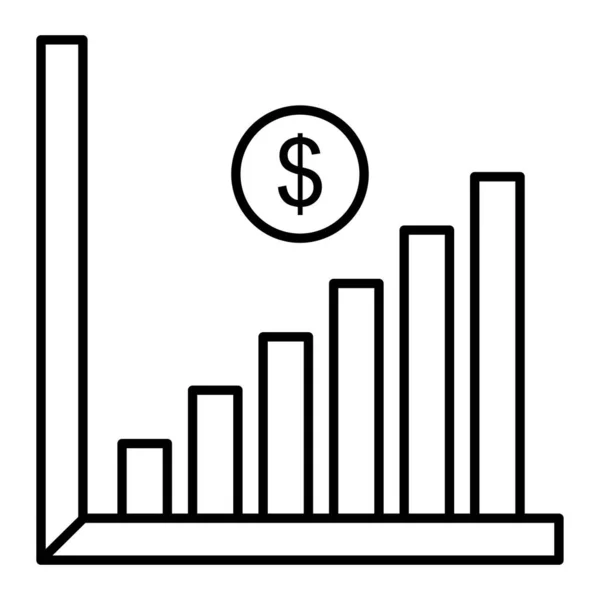 Απεικόνιση Διανύσματος Γραφήματος Χρηματοοικονομικής Ανάπτυξης — Διανυσματικό Αρχείο
