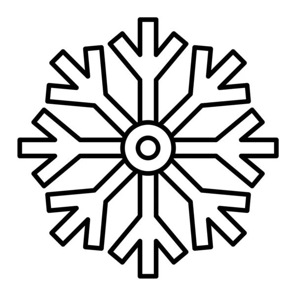 Snowflake Icon Outline Illustration Snowflakes Vector Icons Web — Stock Vector