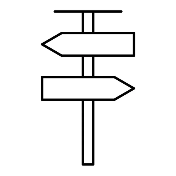 Signpost Icon Vector Illustration — Stock Vector