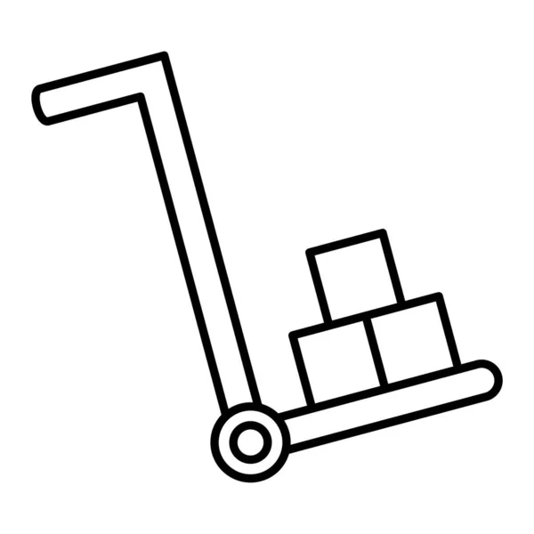 Vysokozdvižný Vozík Ikonou Krabice Vektorové Ilustrace Design — Stockový vektor
