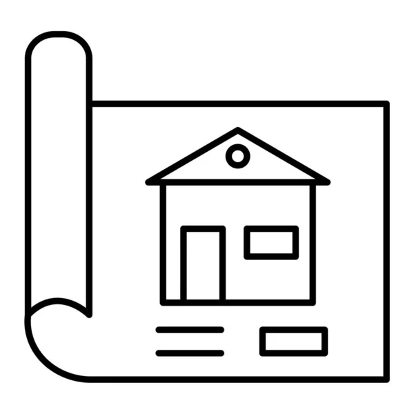 家のアイコン ウェブ用のホームベクトルアイコンの概略図 — ストックベクタ