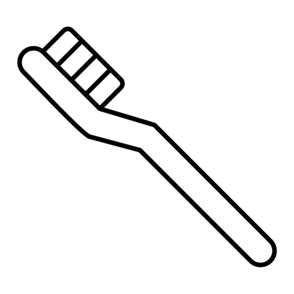 Tandenborstel Icoon Overzicht Medische Zorg Vector Symbool Voor Web Design — Stockvector