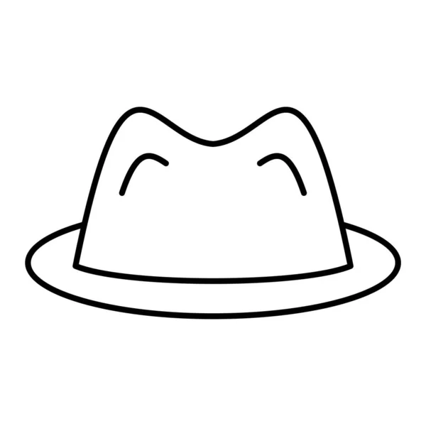 Иконка Шляпы Векторная Иллюстрация Белом Фоне — стоковый вектор