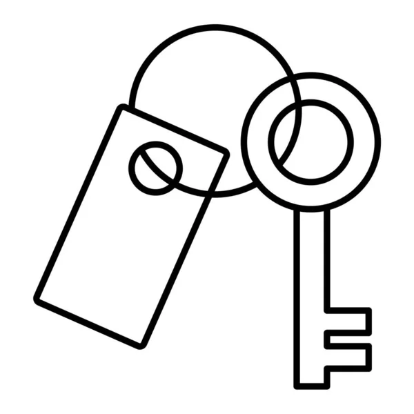 Значок Блокування Ключа Контурні Клавіші Блокування Векторні Ілюстрації Символ — стоковий вектор
