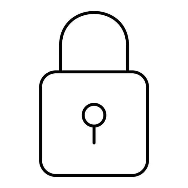 Hangslotpictogram Eenvoudige Illustratie Van Lock Vector Pictogrammen Voor Web — Stockvector