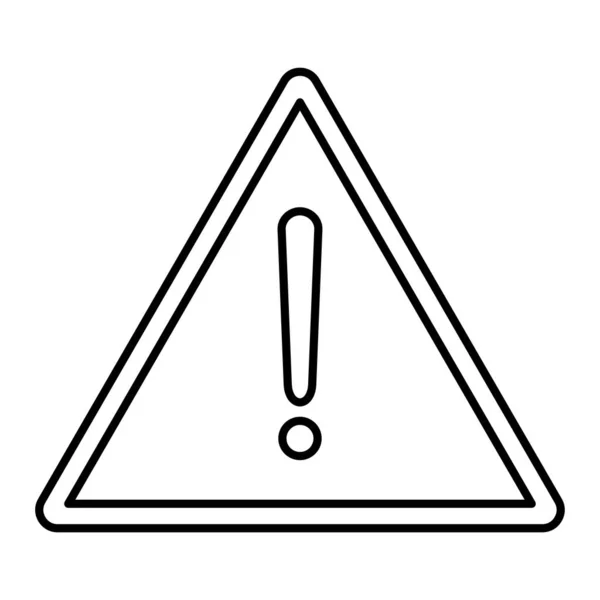 Warning Sign Icon Vector Illustration — Stock Vector