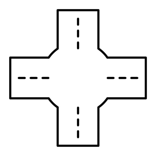 Icono Cruce Ilustración Vectorial — Archivo Imágenes Vectoriales
