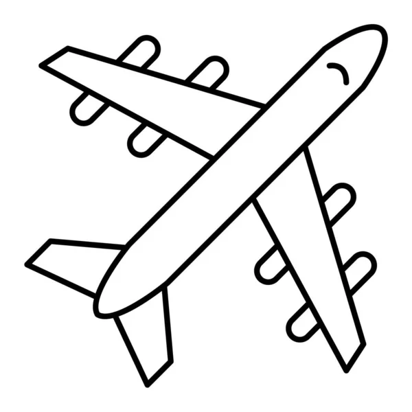 Icono Avión Vector Ilustración — Vector de stock