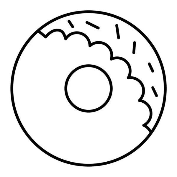 Donut Ícone Web Ilustração Simples — Vetor de Stock