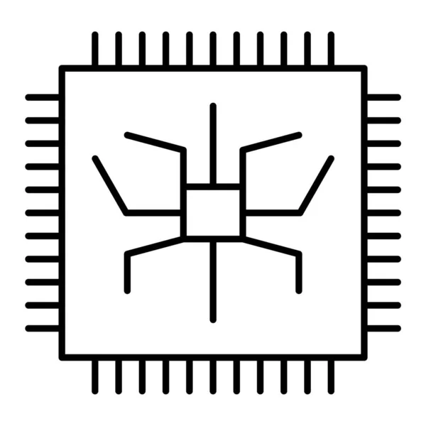 Circuit Board Simple Illustration — Stock Vector