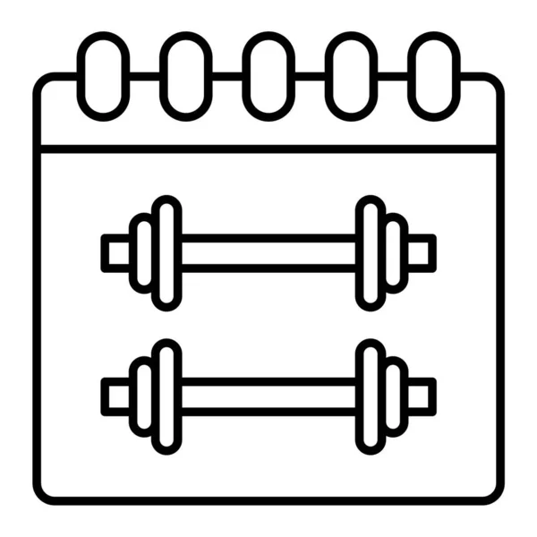 Значок Вектора Упражнений Иллюстрация Плоском Стиле — стоковый вектор