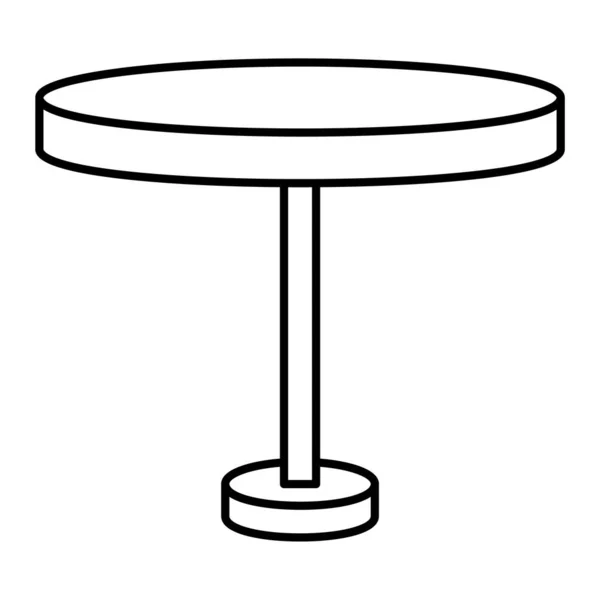 Ikona Tabulky Obrys Ilustrace Vektorových Ikon Dřevěné Židle Pro Web — Stockový vektor