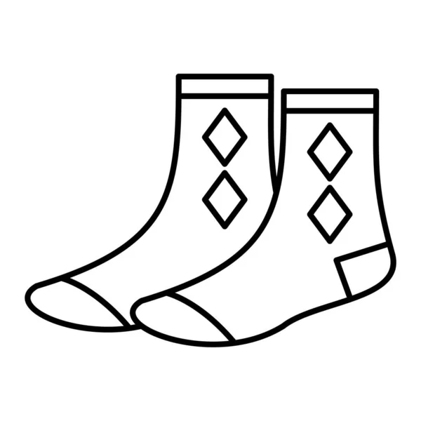 Ikona Ponožky Ilustrace Izolované Vektorové Znaménko Symbol — Stockový vektor