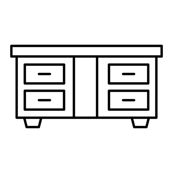 Cabinet Icon Vector Illustration — Stock Vector