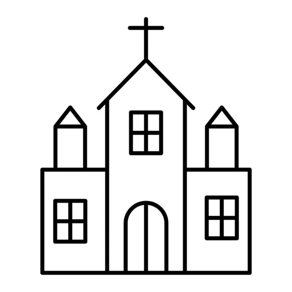 Kirchenbauikone Vektorillustration — Stockvektor