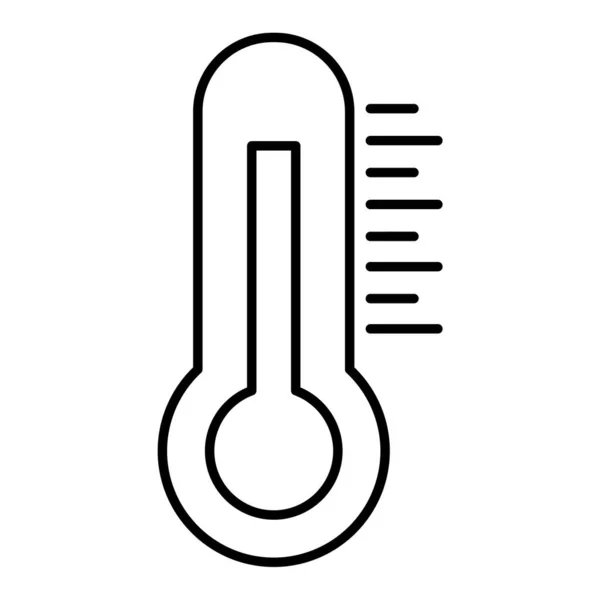 Termometre Web Simgesi Basit Tasarım — Stok Vektör
