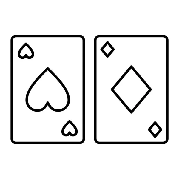 Vektor Illustration Einer Reihe Von Spielkarten — Stockvektor