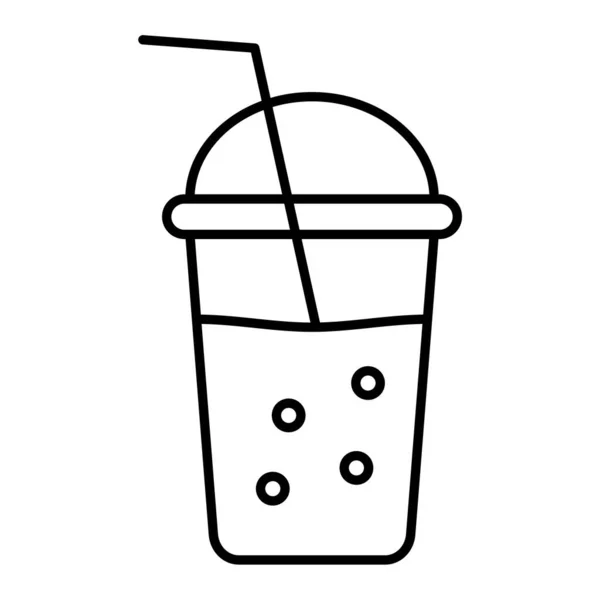 咖啡杯图标 概述饮料病媒说明 在白色背景下隔离 — 图库矢量图片