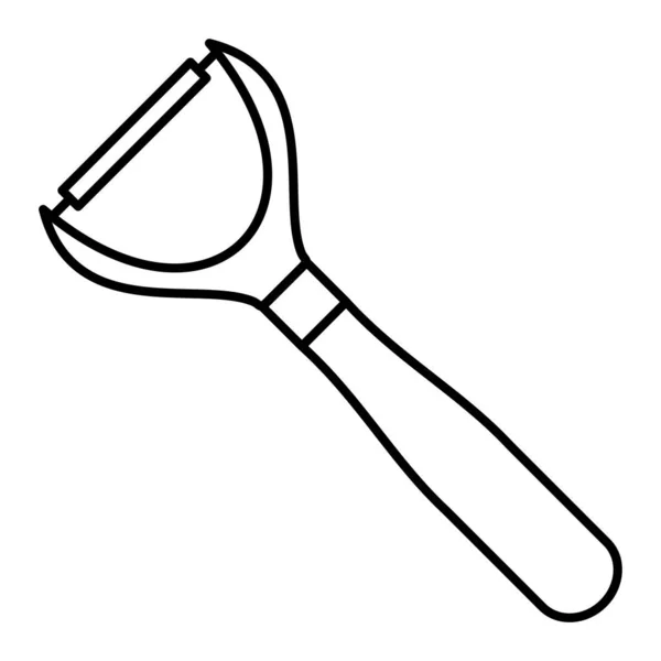 Peeler Icon Outline Illustration — Image vectorielle