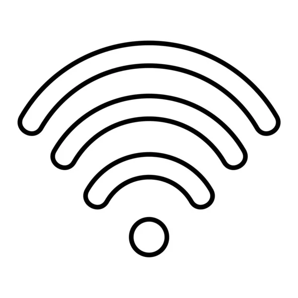 Vetor Ícone Wifi Isolado Fundo Branco Para Seu Web Design — Vetor de Stock