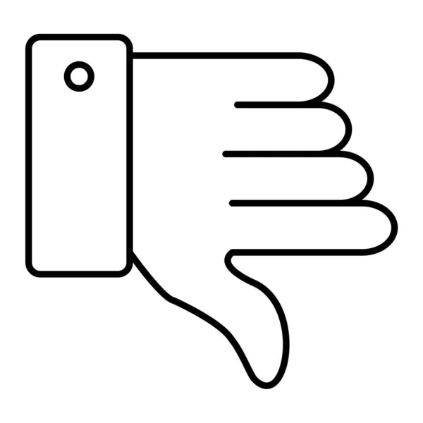 Hand Mit Daumen Nach Unten Icon Vektor Illustration — Stockvektor