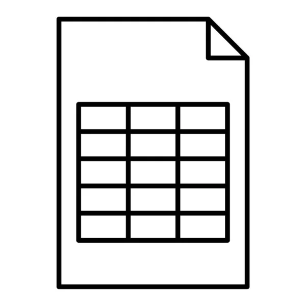 書類のアイコン Web用のファイルベクトルアイコンの概略図 — ストックベクタ