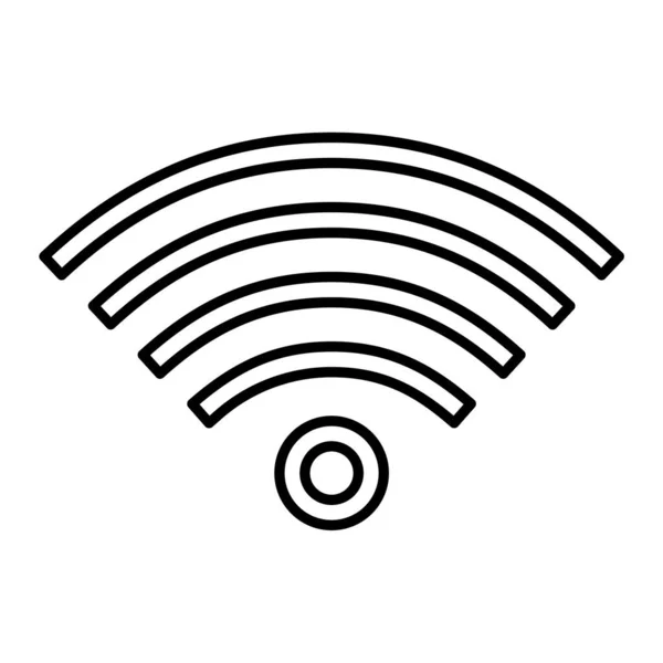 Vetor Ícone Sinal Wifi Isolado Fundo Branco Para Seu Design — Vetor de Stock