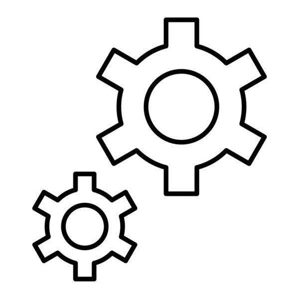 Ilustração Vetor Ícone Engrenagem —  Vetores de Stock