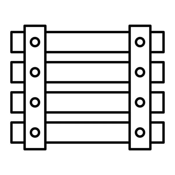 Valla Madera Icono Esbozo Ilustración Iconos Vectores Puertas Madera Para — Archivo Imágenes Vectoriales