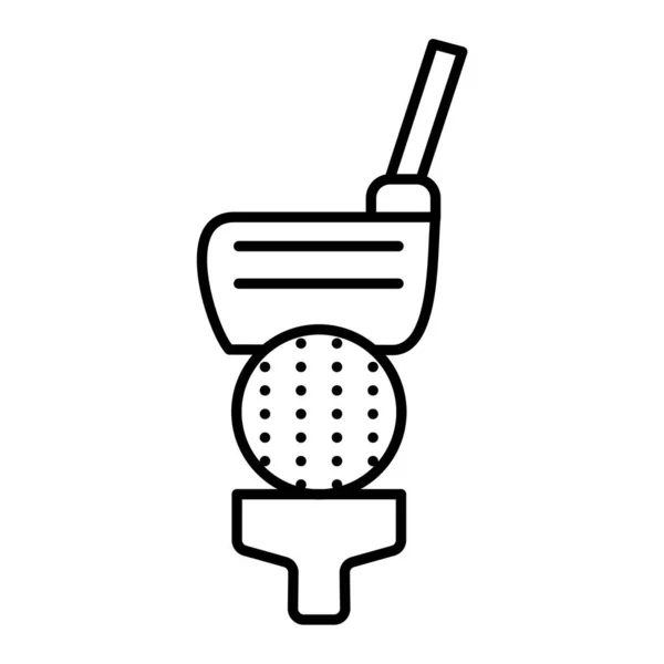 Bola Golf Icono Vector Ilustración — Vector de stock