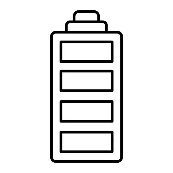 Batterij Pictogram Witte Achtergrond — Stockvector