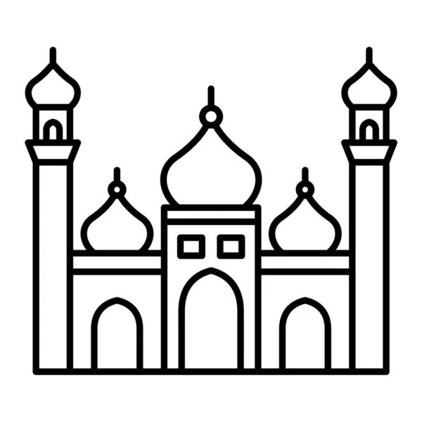 Symbolvektorillustration Der Moschee — Stockvektor