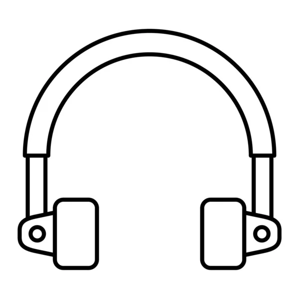 Kulaklıklar Vektör Simgesi Düzenlenebilir Çizgi Simgeleri Mobil Için — Stok Vektör