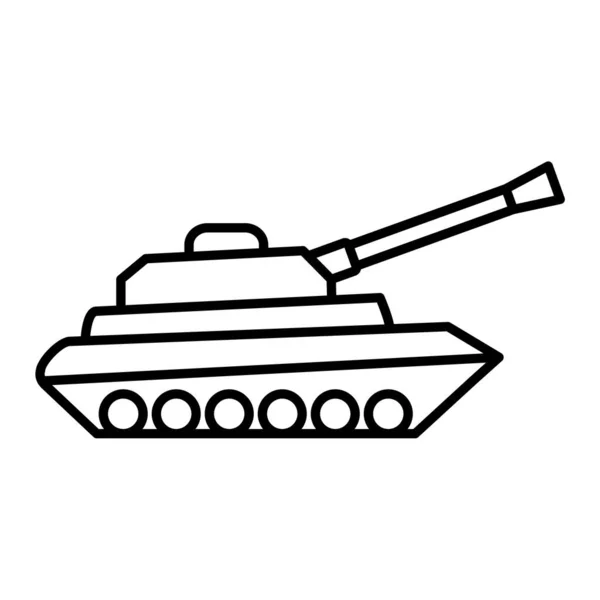 Panzer Ikone Umrisse Illustration Von Boot Vektorsymbolen Für Das Web — Stockvektor