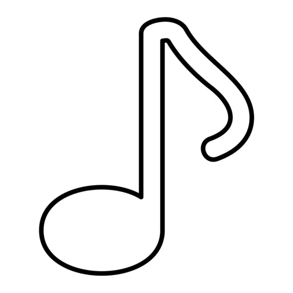 Musik Note Symbol Vektor Illustration — Stockvektor