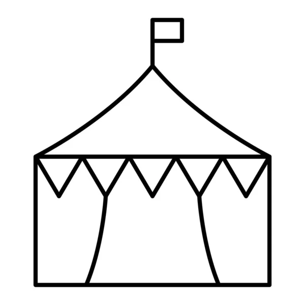 Икона Цирковой Палатки Векторная Иллюстрация — стоковый вектор